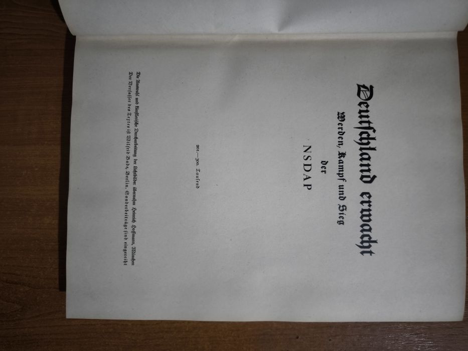 Deutschland Erwacht Carte Germania 1933