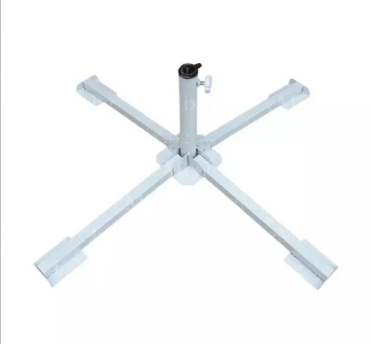 Плажен / Градински чадър с двоен таван + стойка