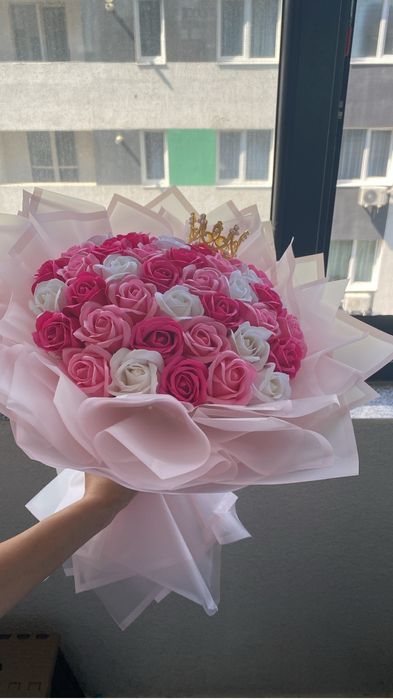 Buchet din trandafiri de sapun