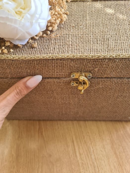 Кутии за пликове за сватба подаръци бохо стил малка кутия голяма кутия