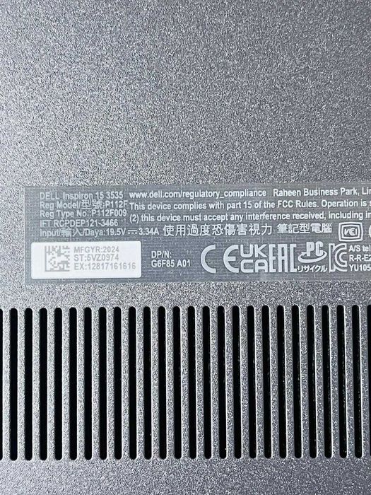 Laptop Dell Inspiron 15 3535, 15,6 inci,  AMD Ryzen 5 7520U, 512Gb SSD