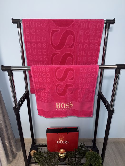 Луксозен комплект хавлии HUGO BOSS + Подаръчна  кутия