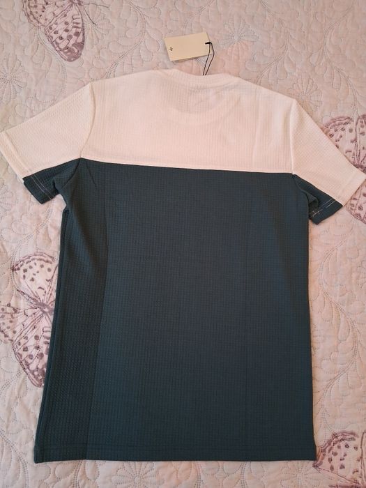 Тениска мъжка зелено бяла