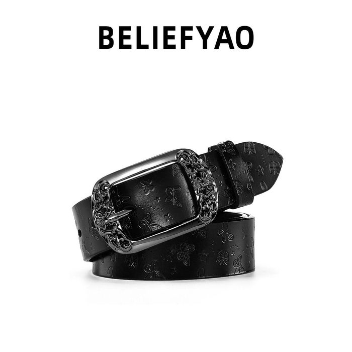 2025 новый кожаный оригинальный ретро-ремень с бабочкой, y2k