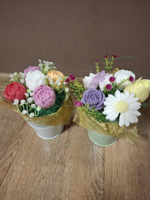 Букет от глицеринови сапуни