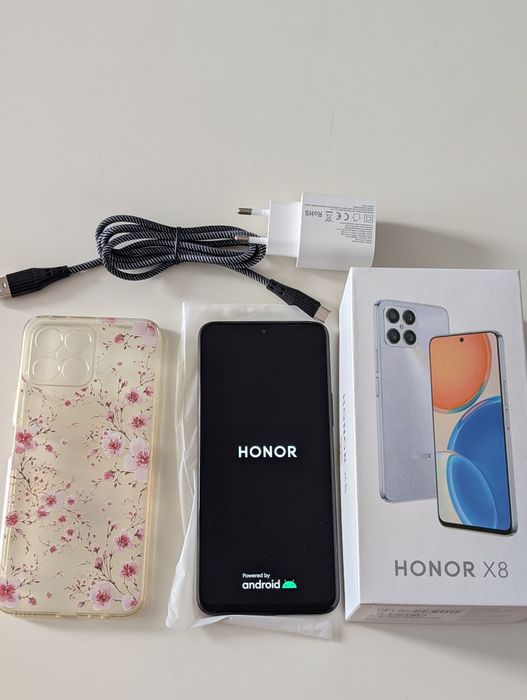 Telefon Mobil HONOR X8, 6GB +2GB RAM, 128GB, Midnight Black