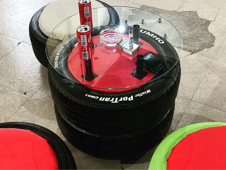 Масичка за кафе от гуми