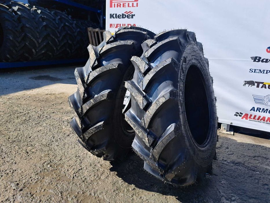 Cauciucuri noi 11.2-20 cu 8 pliuri pentru tractor fata marca OZKA