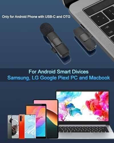 Нови Двойка Омнидирекционални Микрофони, Android USB-C за влог видео
