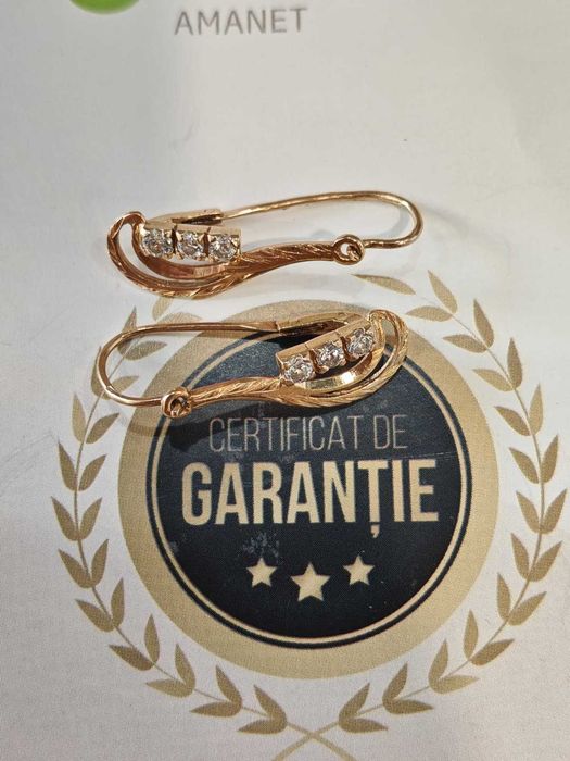 (AG44 B.6202.5) Cercei Aur 14K 3.09GR (GARANTIE 24 LUNI)