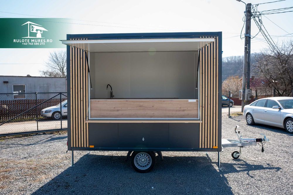 Rulota comerciala 3m, Patiserie, BAR , CAFENEA pe roti, FAST FOOD !!!