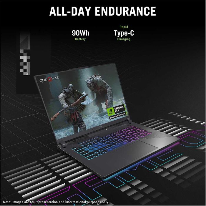 ASUS ROG Strix G16 IPS 165Hz  Ryzen 9 8940HX 16GB  1TB RTX 5070Ti 12GB