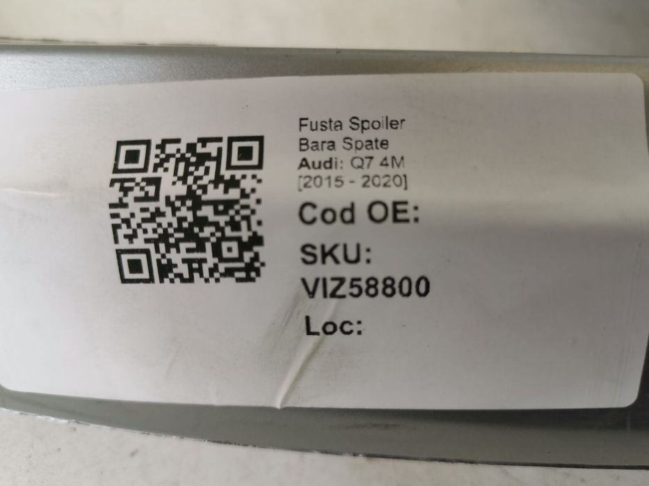 Fusta Spoiler Bara Spate Audi Q7 4M [2015 - 2020] Originala In Stare B