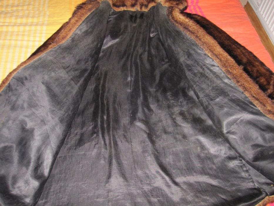 Haina dama eleganta din blana-ieftina