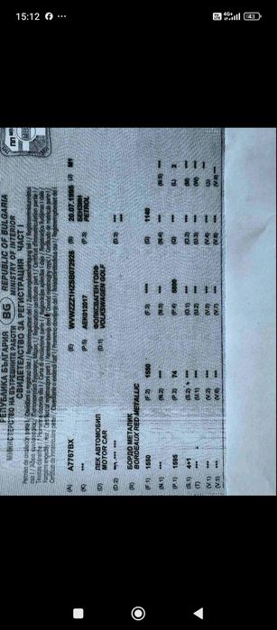 Голф 3 бензин 1.6 100 кс 1995г на части