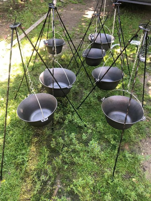 Tuci ceaun , soba gratar disc grill  din fontă