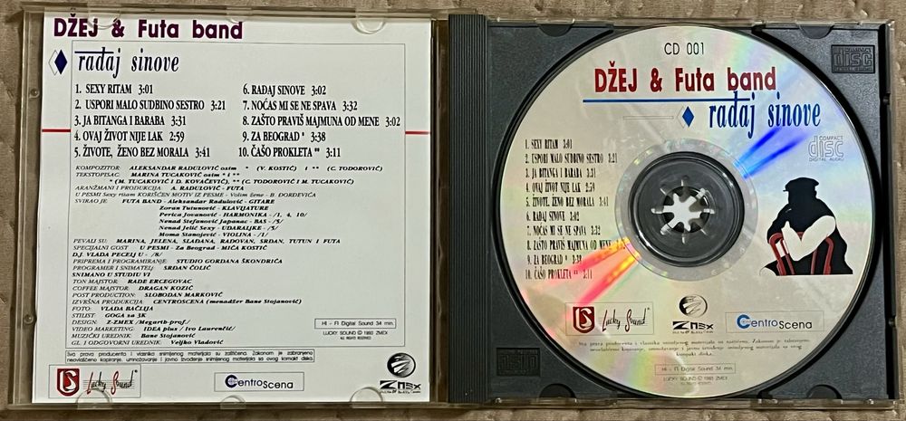 Dzej - Radjaj sinove CD 1993