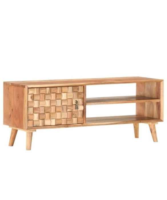 Dulap TV, 100 x 30 x 40 cm, lemn masiv de acacia