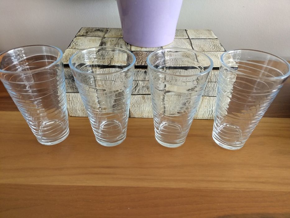 Комплект от 4 оригинални стъклени чаши от Италия