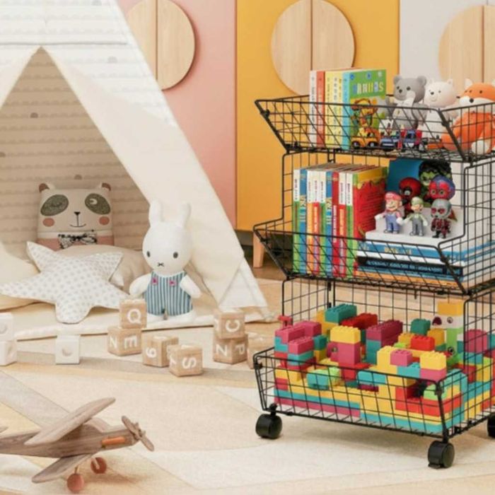 Стелаж на колелца с 3 нива