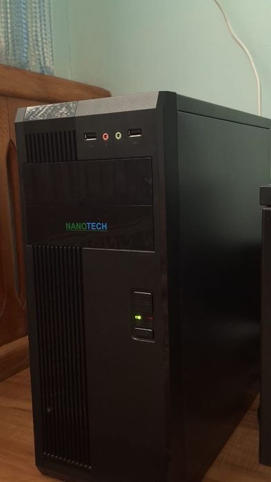 Стационарный игровой компьютер (полный комплект) и принтер чёрно-белый