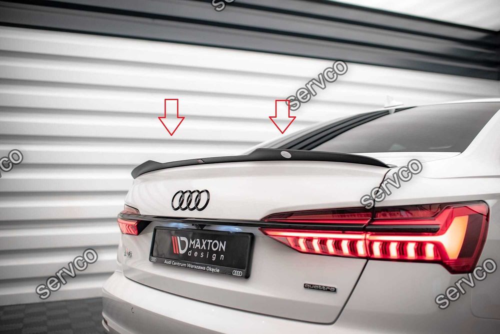 Pachet Set Splitter Exterior Lip Prelungiri Body kit tuning Audi A6 Sedan C8 2018-2023 v11 - Maxton Design