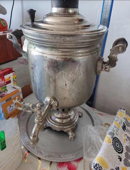 Самовар на дровах пр СССР!