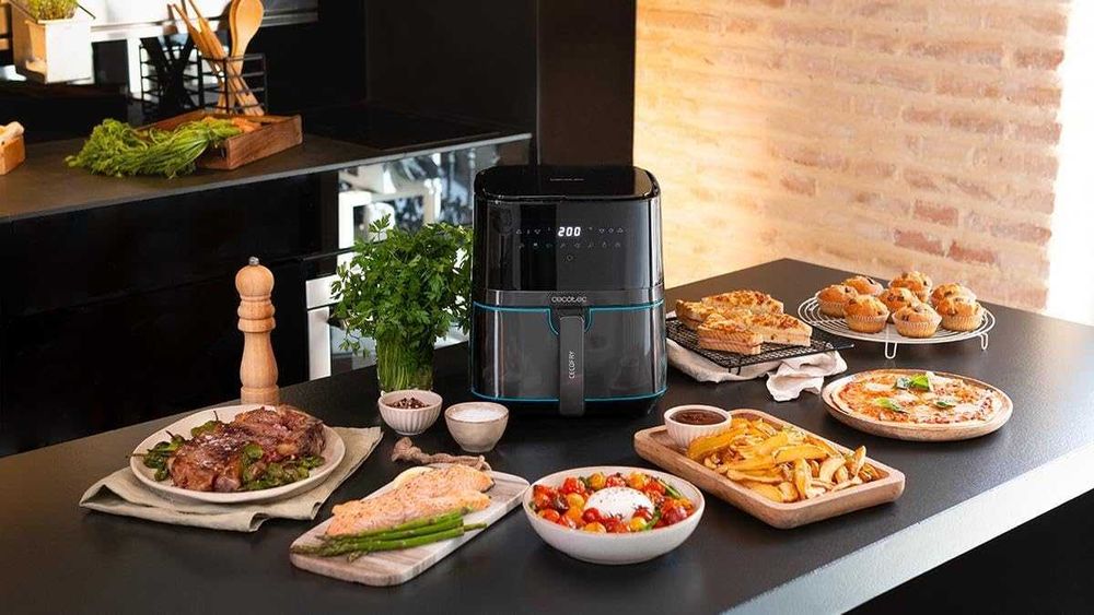 Фритюрник/еър фрайър с горещ въздух Cecotec Cecofry диетичен 5.5л