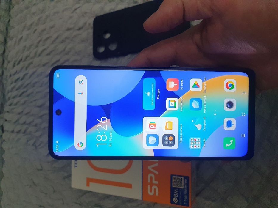Tecno Spark 10 Pro 8+8/256GB Black Igravoy 2024 Karobka Holati Ideal