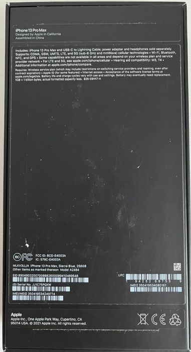 Айфон 13 про макс 256 гб