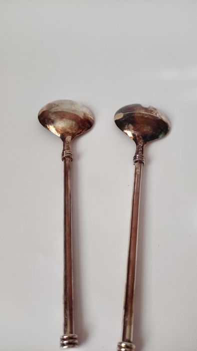 Посребрен двоен сет прибори за сервиране