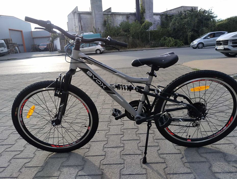 BYOX Велосипед 24" ADVENTURA сив