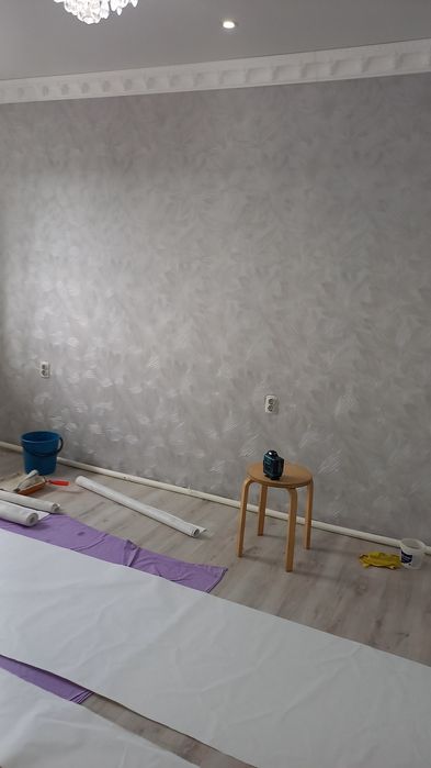 Поклейка обоев и ремонт