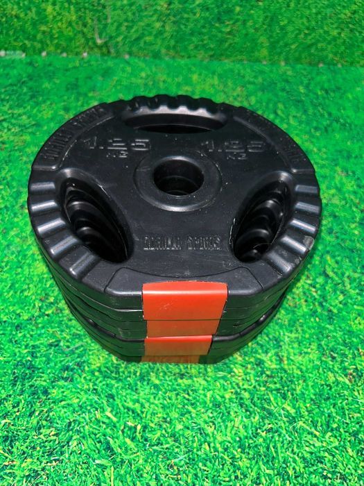 Set gantere discuri cu grip din ciment 10kg 30/31 mm