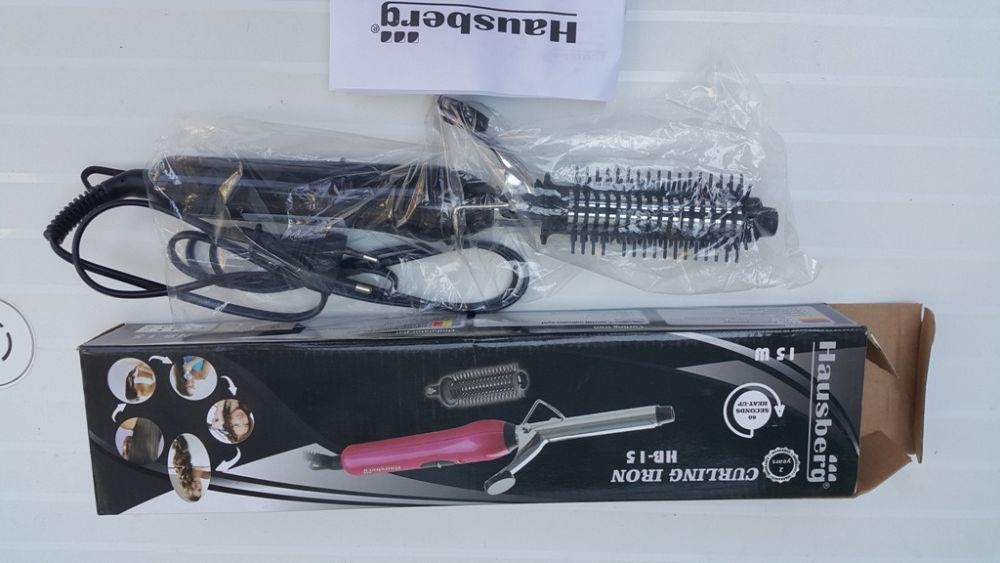 Ondulator de par NOU Hausberg HB-15W are perie cu rotire 360 grade