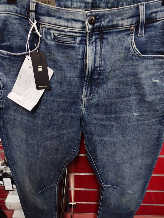 Оригинални дънки G-Star Raw D-Staq W38 3D Slim нови мъжки еластични