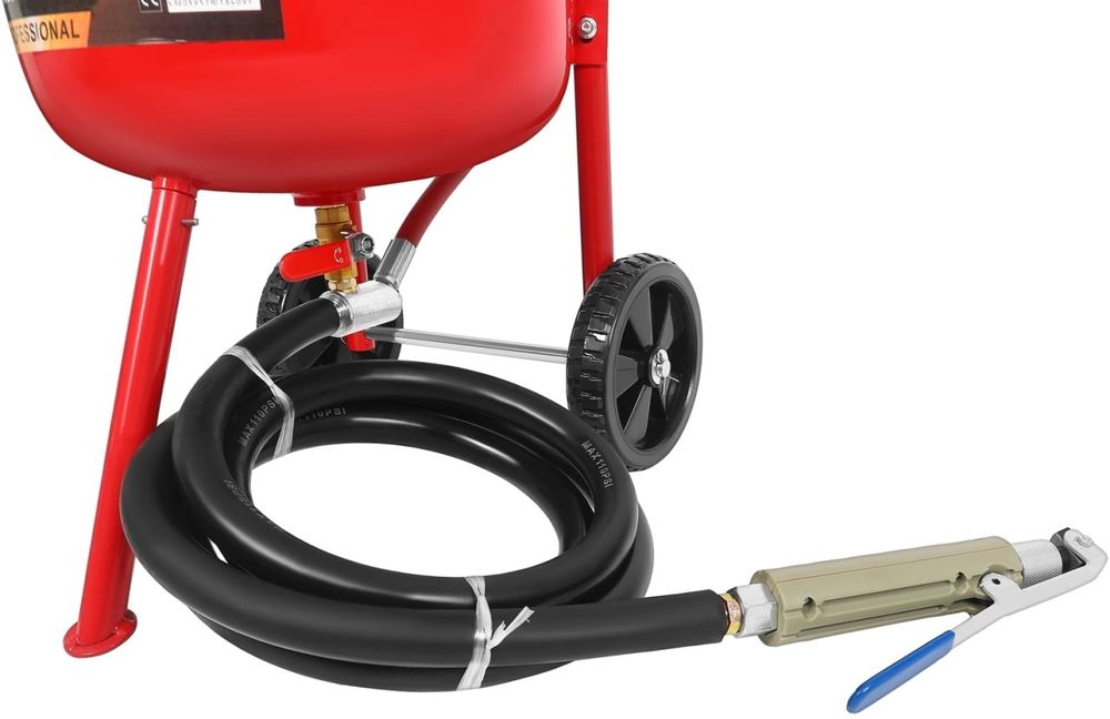 Statie de sablare profesionala cu nisip mobila 38L 400–700 l/min