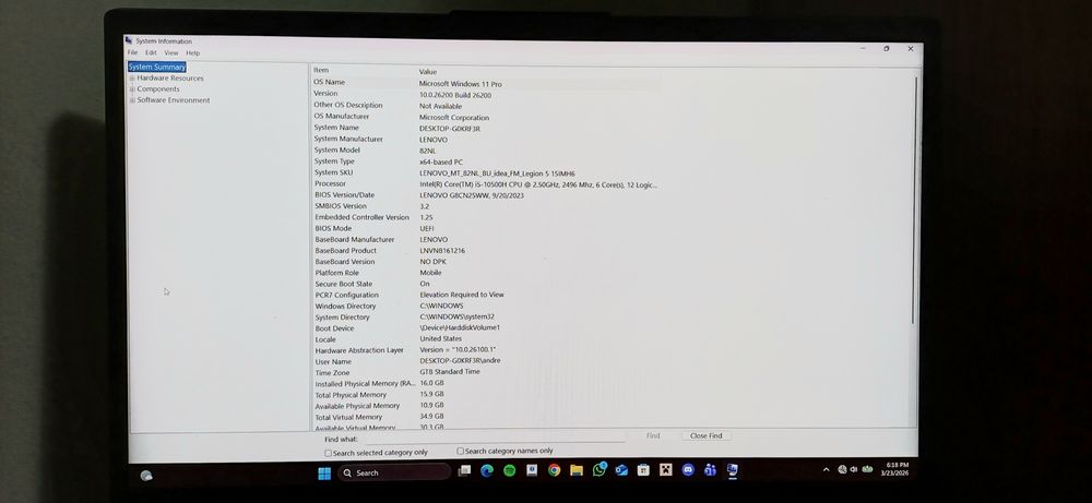 Lenovo Legion 5 (165Hz / Baterie NOUĂ) + Cooling Pad - DEFECT GPU
