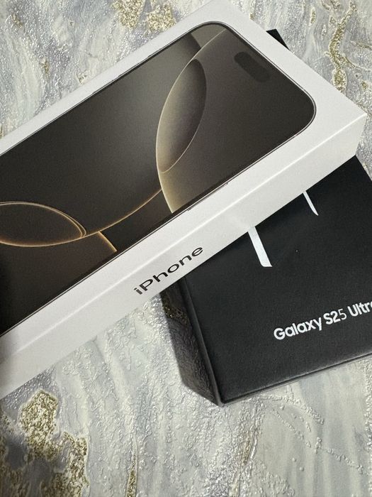 iPhone 16 Pro Max 512GB și Samsung Galaxy S25 Ultra 5G 512GB – Sigilate, Libere de rețea