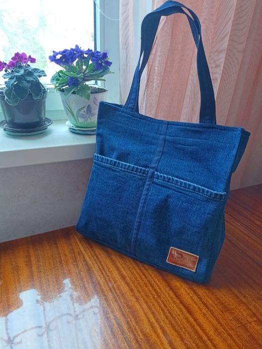 Шоппер джинсовый