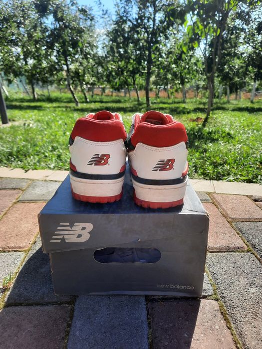 New Balance 550 white red