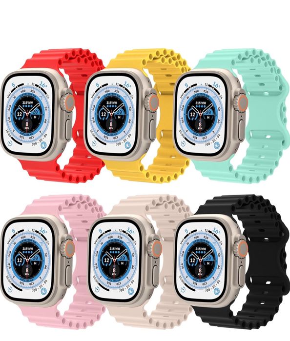 Curea Husa Silicon TPU Compat Ceas Apple Watch Ultra 11 10 9 8 7 6 5