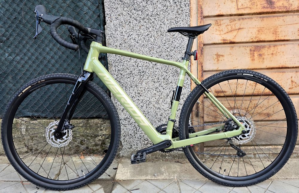 Като нов Merida eSILEX 400 Електрически Гравел велосипед Без забележки 2х10 GRX Shimano 2026г. Алуминиев