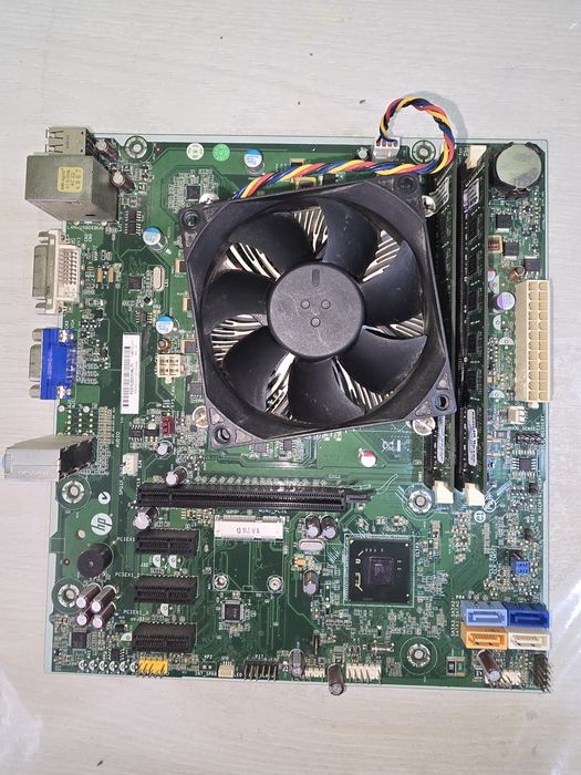 Материнская плата h61,полный комплект