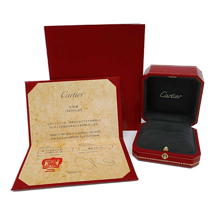 Inel original Cartier C de Cartier  Logo Diamond Aur 18 K - Marimea 50