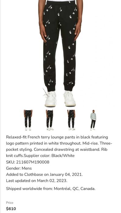 Pantaloni off-white barbati baieti nike air jordan dsquared2