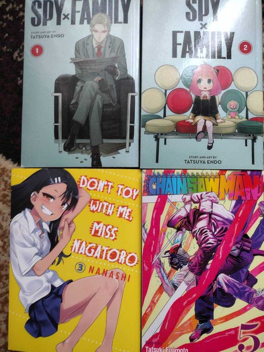spy family/chainsaw/ don't toy with me manga