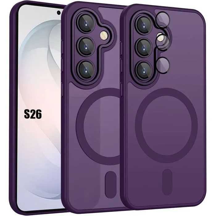 Матов magsafe кейс за samsung galaxy s26 ultra - розов - със защита на