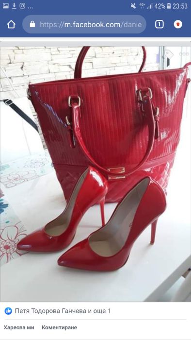 Дамска чанта и обувки