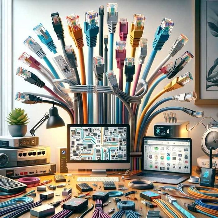 Услуги по укладке сетевого интернет-кабеля